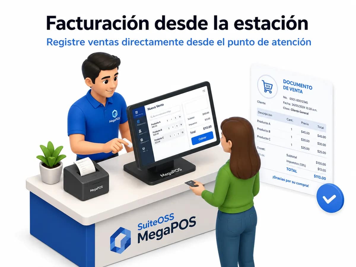 megapos facturacion desde la estacion