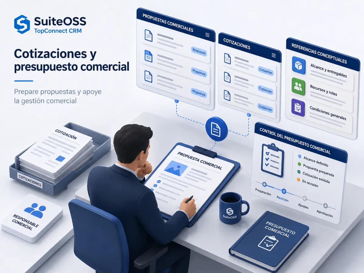 topconnect crm cotizaciones y presupuesto