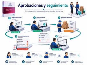 cleaninvent compras aprobaciones y seguimiento