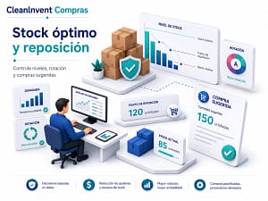 cleaninvent compras stock optimo y reposicion