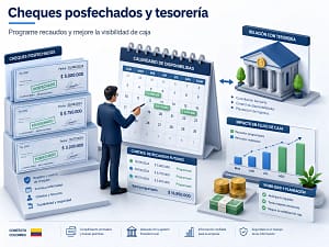 paymentplus cxc cheques posfechados y tesoreria