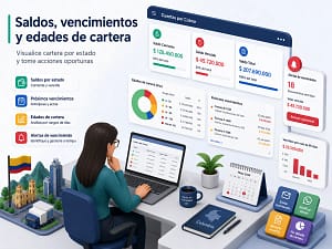 paymentplus cxc saldos vencimientos y edades de cartera