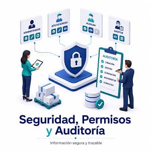 cleaninvent seguridad permisos y auditoria